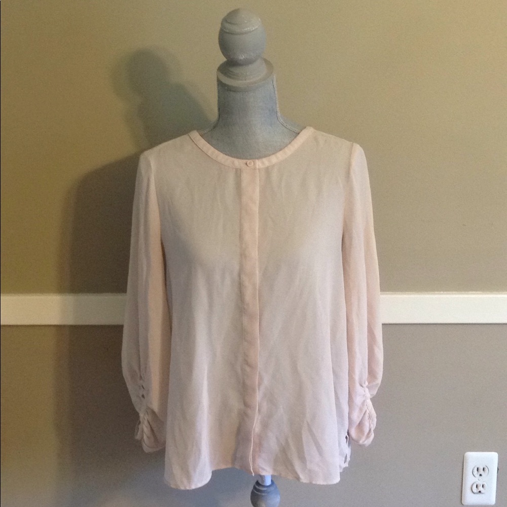 Loft blush blouse